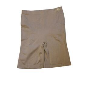 Nicole Miller New York  Shaping Thigh Slimmer High Waisted Seamless Size M Tan
